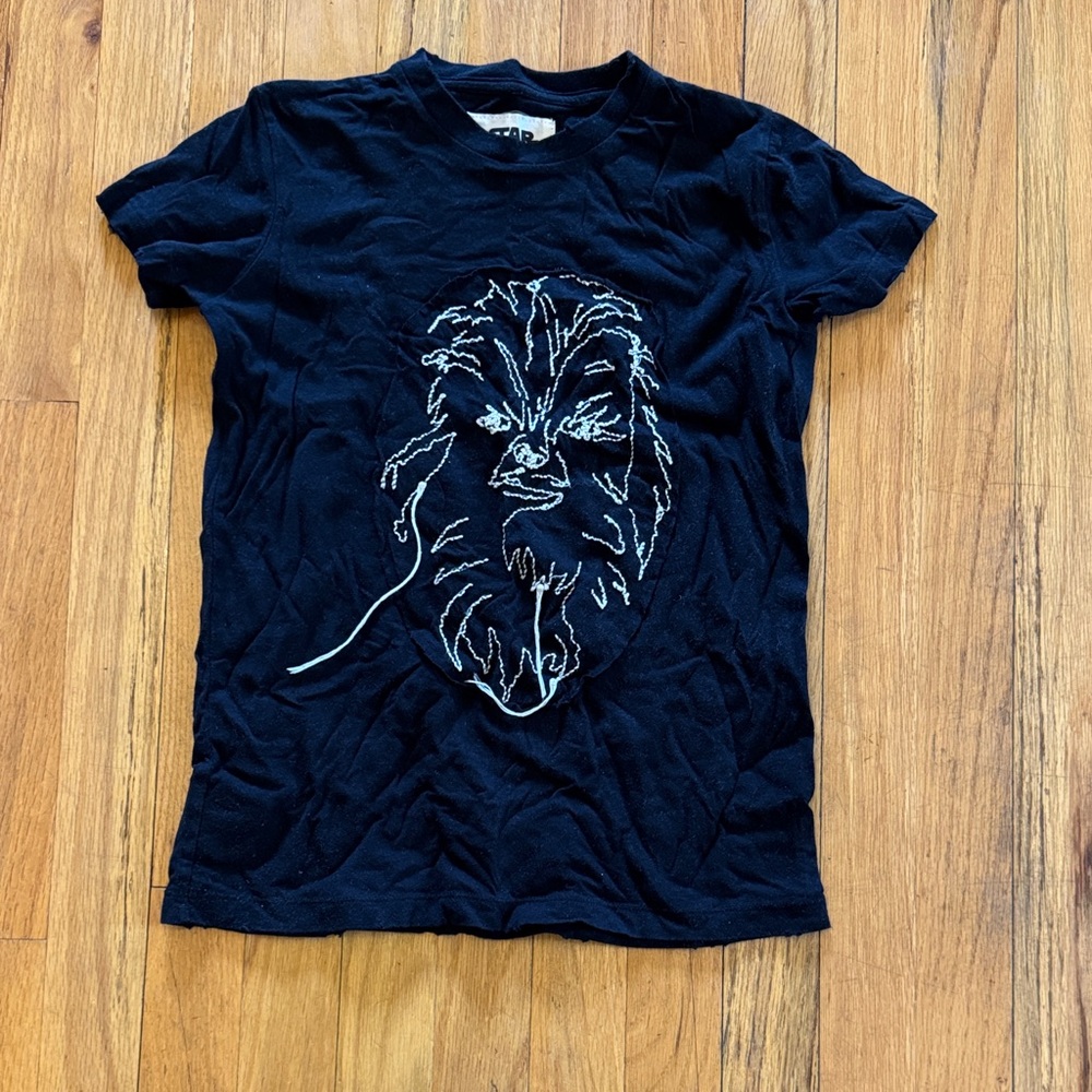 nununu Black Graphic Star Wars Tee with White Outline
